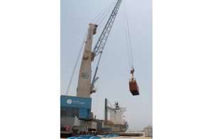 The first containers for the Duqm Refinery project being unloaded at the port