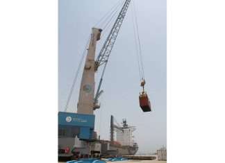 The first containers for the Duqm Refinery project being unloaded at the port
