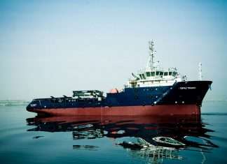Topaz Triumph, one of the fleet of vessels that will now be operated within the DP World group business structure