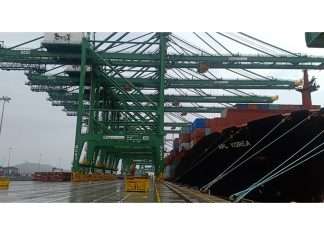 PSA’s BMCT terminal in JNPT broke its handling record when working on APL Korea