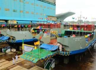 Cochin Shipyard has launched two ro-pax vessels for IWAI