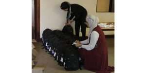 ACT staff provided schools bags and supplies to hundreds of students