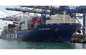 CMA CGM calling at Chennai Container Terminal on September 8th this year