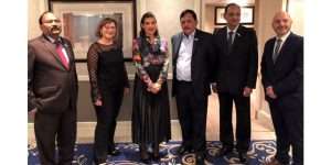 IRClass' senior management team meets with Natasa Pilides, the first Shipping Deputy Minister to the President of the Republic of Cyprus during London International Shipping Week