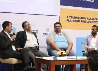 Praveen Joseph, chief executive, DP World Cochin; Kevin D'souza, director commercial and business development, DP World; Sanjay Mehta, founder and partner at 100X.VC and Ajay R., co-founder, Startup Reseau, discuss the future of a start-up eco-system for logistics