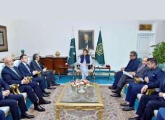 Imran Khan, Prime Minister of Pakistan, meeting with senior executives from Hutchison Ports