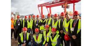 The King Abdullah Port contingent during its visit to the UK Port of Liverpool