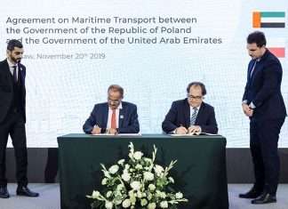 H.E. Dr. Abdullah Belhaif Al Nuaimi, UAE Minister of Infrastructure Development and Chairman of Federal Transport Authority (FTA) - Land and Maritime, recently met with Marek Gróbarczyk, Poland’s Minister of Maritime Economy