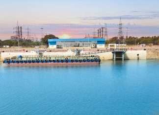 The new -passenger ferry terminal at Hazira