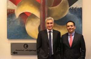 Imtiaz Shaikh, Tomini group chairman, with Nitin Mehta, CEO