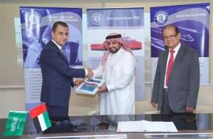 The contract for four FSIV’s was signed by Jamal Abki, General Manager of Grandweld Shipyards, and Fawaz Talal Ali Al Tamimi, Vice President of Tamimi Group, in the presence of Ibrahem Al Saeed, Managing Director of High Seas Marine Industrial Services Co.