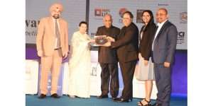 The Tristar team picking up the CSR Golden Peacock Award