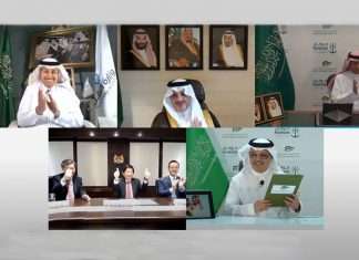 SGP was awarded a 30-year BOT contract in a virtual signing ceremony with the participation of H.E. Eng. Saleh Al-Jasser, Minister of Transport and Chairman of the Saudi Ports Authority; Khaw Boon Wan, Coordinating Minister for Infrastructure and Minister for Transport of Singapore; H.E. Eng. Saad bin Alkhalb, President of Saudi Ports Authority; and Eng. Abdullah Al-Zamil, Chairman of Saudi Global Ports
