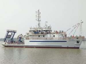 The Indian-built, IRClass Sagar Anveshika