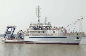 The Indian-built, IRClass Sagar Anveshika