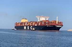 MSC Isabella calling into the Port of Salalah earlier this month