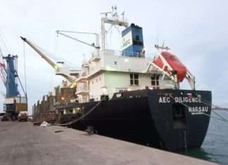 AEC Diligence alongside in Paradip during the record-breaking operation