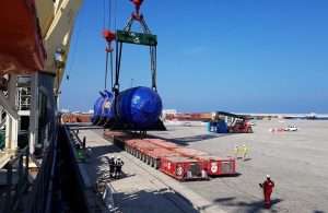Mammoet has successfully transported a series of LPG tanks, known as bullets, from Sohar to the Duqm refinery site, via the Port of Duqm
