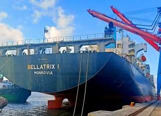 The launch of the UIG service in Karachi was marked by the maiden call of the 2,762 teu capacity Bellatrix I at PICT.