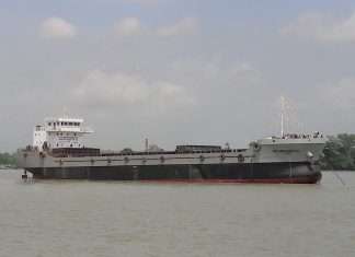 The recently delivered general cargo vessel, Roknoor-32