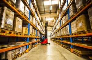 The Yanmar warehouse at Dubai airport