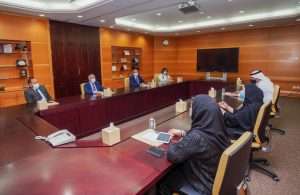 Discussions taking place between representatives of the AASTMT’s Sharjah branch and FTA Land & Maritime