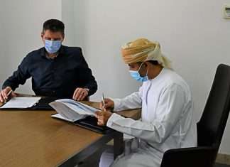 The general cargo terminal operator in the port of Sohar has signed a deal for the handling of wheat and grains. Raid Al-Rubaiey, CEO, Sohar Flour Mills and Hendrik Schenkenberg van Mierop, CEO, C. Steinweg Oman conclude the agreement