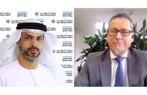 Captain Maktoum Al Houqani, Chief Corporate Authority Officer – Abu Dhabi Ports, and Remi Eriksen, CEO and Group President, DNV GL, signed the MOU