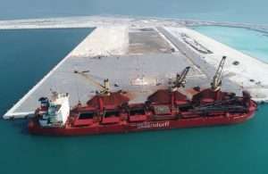 Khalifa Port’s South Quay commenced operations with the arrival of the Alfred Oldendorff.