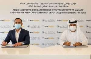 Abu Dhabi Ports has signed an agreement with Transportr to deliver container transportation services to its inland container depot in Mussafah.