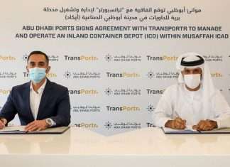 Abu Dhabi Ports has signed an agreement with Transportr to deliver container transportation services to its inland container depot in Mussafah.