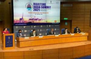 The press briefing for the forthcoming Maritime India Summit