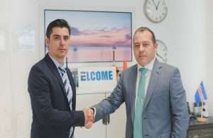 Jose Antonio Sanchez, technical manager, left, with Francisco Rufo, branch manager, right