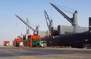 Steel product handling underway at King Abdullah Port
