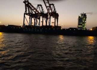 Container operations are now underway again at APM Terminals Pipavav