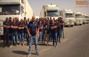 Trukkin founder Janardan Dalmia with the team