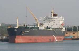 The SCI tanker Swarna Kaveri was the first of the SCI fleet to receive a ballast water treatment system retrofit