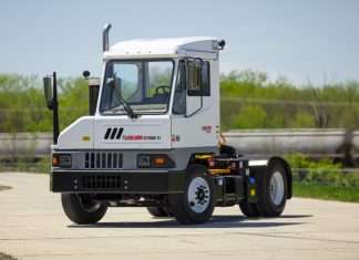 A Kalmar Ottowa terminal tractor of the type acquired by DP World for Jeddah South
