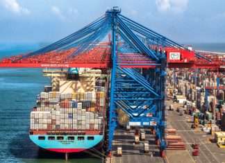 SCCT has raised the height of some ship-to-shore cranes so that it can better handle mega containerships