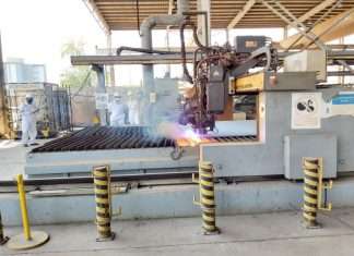 First steel being cut for the FPSO Pargo conversion