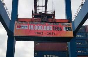 The 10 millionth teu being handled at PICT