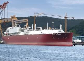 The recently delivered LNG carrier Global Sea Spirit