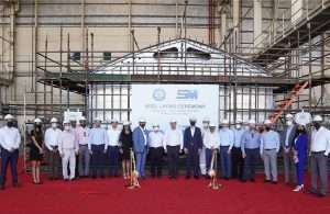 The keel laying ceremony at Grandweld for the two new crew boats