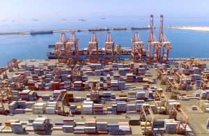 The Port of Salalah in Oman is a major regional gateway port and transshipment hub on the Arabian Sea.