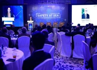 Eugene Mayne speaking at the inaugural Tristar Safety at Sea conference
