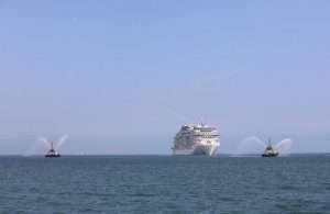 The cruise season has got underway at the port of Doha