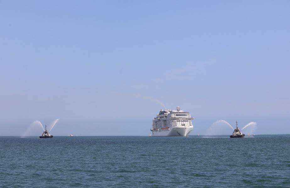 The cruise season has got underway at the port of Doha