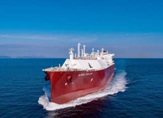 The recently delivered LNG carrier, Global Sealine