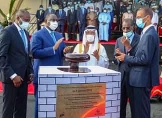 The ceremony was attended by His Excellency, Macky Sall, President of the Republic of Senegal, and Sultan Ahmed bin Sulayem, Group Chairman and CEO of DP World
