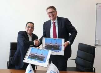 Osman Ibrahim, Group President and CEO, Rawabi Holding, and Jan-Wim Dekker, Chief Commercial Officer, Damen
